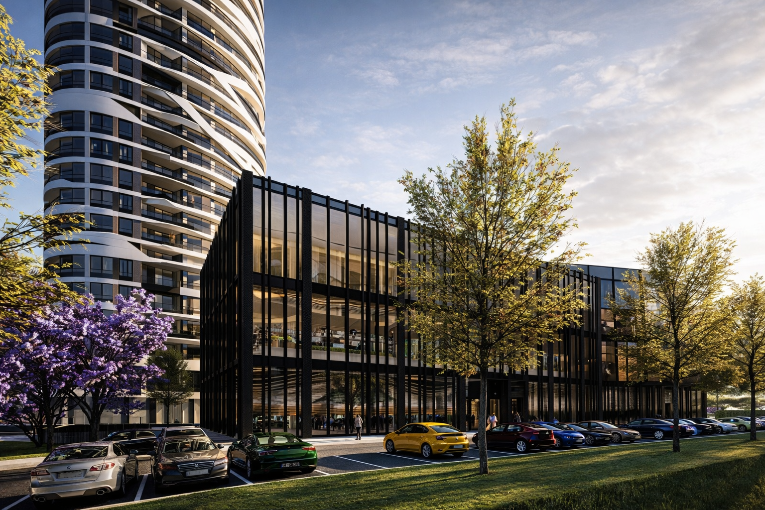 Europe Center i pješačka promenada